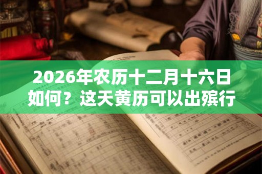 2026年农历十二月十六日如何？这天黄历可以出殡行丧吗？