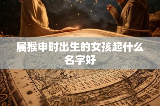 属猴申时出生的女孩起什么名字好