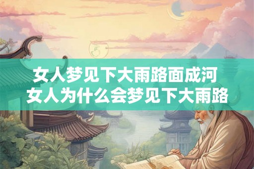 女人梦见下大雨路面成河 女人为什么会梦见下大雨路面成河