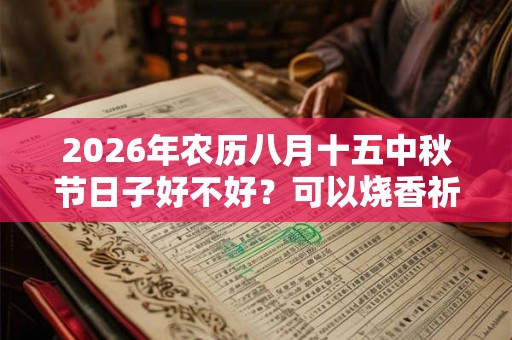 2026年农历八月十五中秋节日子好不好？可以烧香祈福吗？