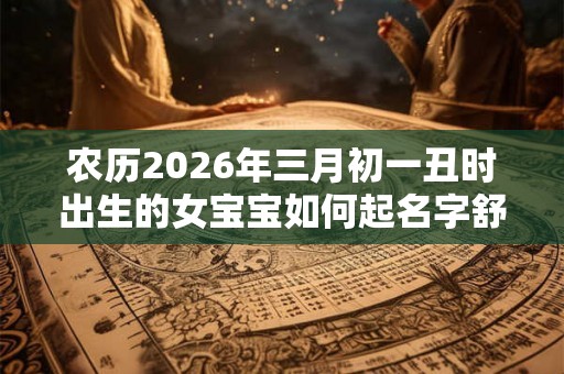 农历2026年三月初一丑时出生的女宝宝如何起名字舒服，五行属什么