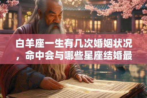 白羊座一生有几次婚姻状况，命中会与哪些星座结婚最幸福？