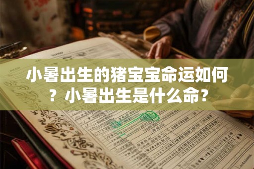 小暑出生的猪宝宝命运如何？小暑出生是什么命？