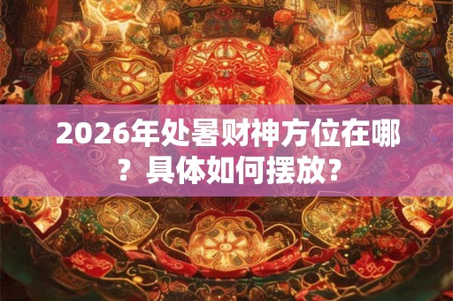 2026年处暑财神方位在哪？具体如何摆放？