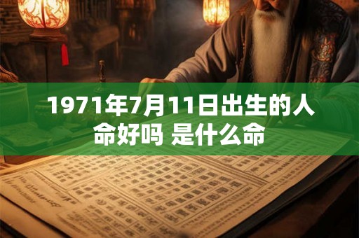 1971年7月11日出生的人命好吗 是什么命