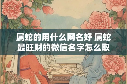属蛇的用什么网名好 属蛇最旺财的微信名字怎么取
