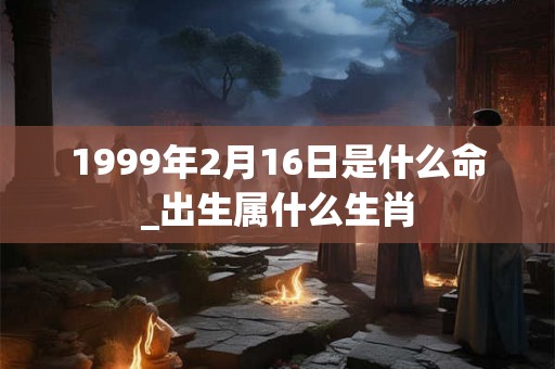 1999年2月16日是什么命_出生属什么生肖