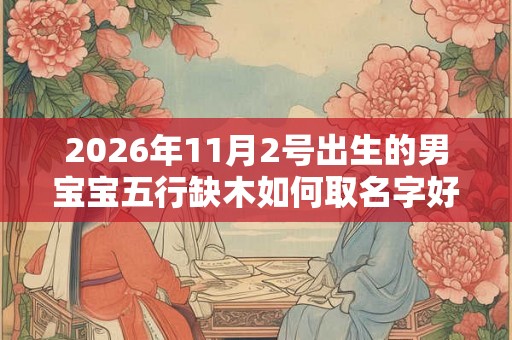 2026年11月2号出生的男宝宝五行缺木如何取名字好
