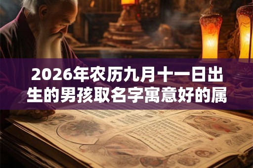 2026年农历九月十一日出生的男孩取名字寓意好的属火字