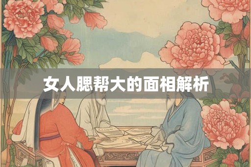 女人腮帮大的面相解析