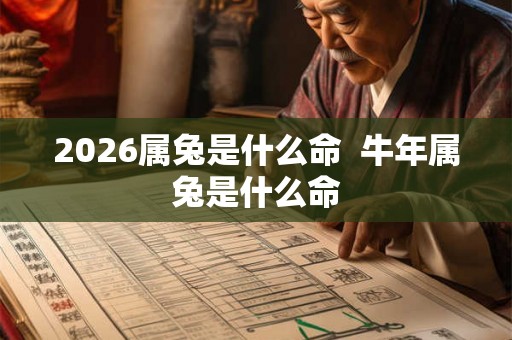 2026属兔是什么命  牛年属兔是什么命