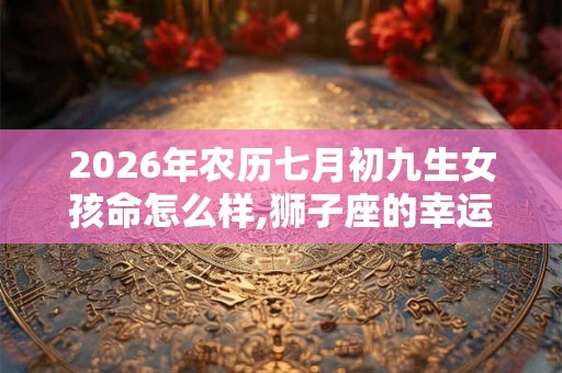 2026年农历七月初九生女孩命怎么样,狮子座的幸运花是什么？