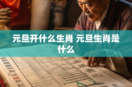 元旦开什么生肖 元旦生肖是什么 元旦开什么生肖 元旦生肖是什么