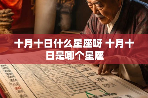 十月十日什么星座呀 十月十日是哪个星座