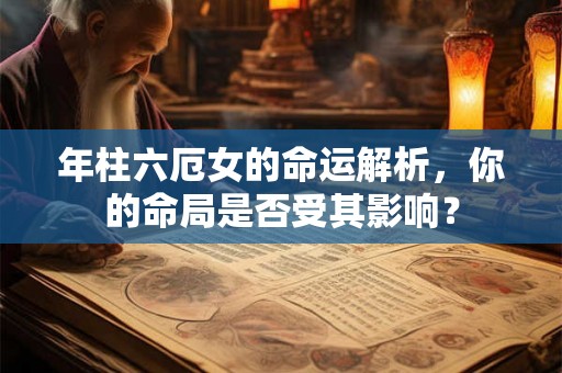年柱六厄女的命运解析，你的命局是否受其影响？