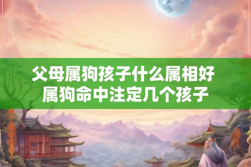 父母属狗孩子什么属相好 属狗命中注定几个孩子