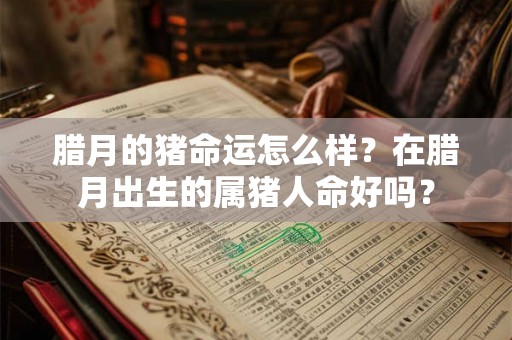 腊月的猪命运怎么样?在腊月出生的属猪人命好吗? 腊月的猪命运怎么样?在腊月出生的属猪人命好吗?