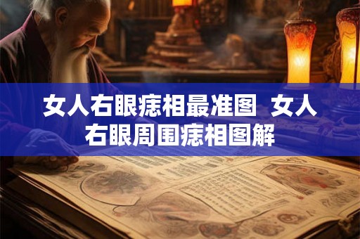 女人右眼痣相最准图  女人右眼周围痣相图解