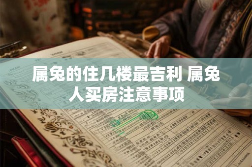 属兔的住几楼最吉利 属兔人买房注意事项