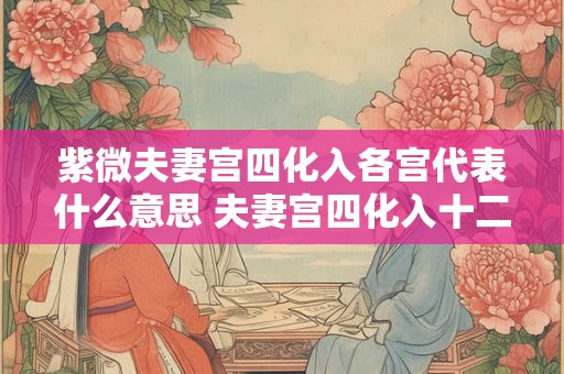 紫微夫妻宫四化入各宫代表什么意思 夫妻宫四化入十二宫