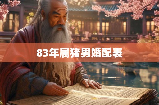 83年属猪男婚配表