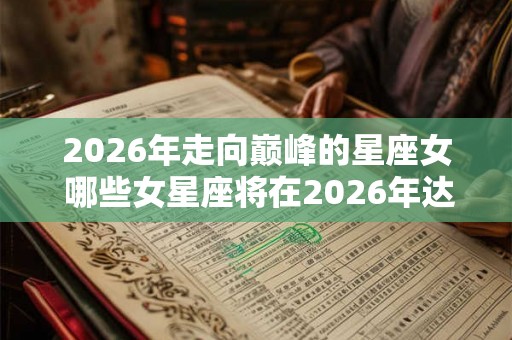 2026年走向巅峰的星座女 哪些女星座将在2026年达到顶峰