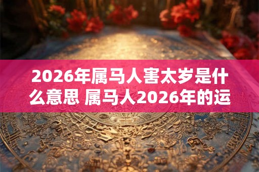 2026年属马人害太岁是什么意思 属马人2026年的运势如何 2026年属马人害太岁是什么意思 属马人2026年的运势如何