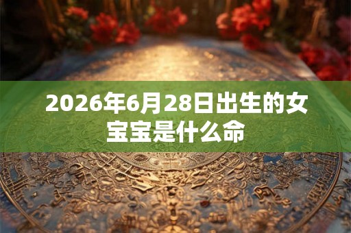 2026年6月28日出生的女宝宝是什么命