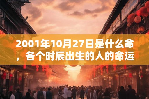 2001年10月27日是什么命,各个时辰出生的人的命运 2001年10月27日是什么命,各个时辰出生的人的命运