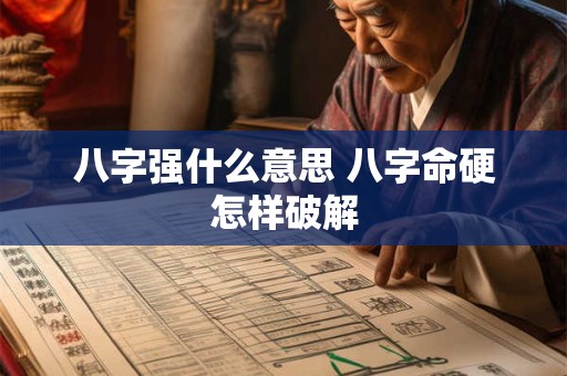 八字强什么意思 八字命硬怎样破解