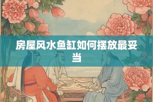 房屋风水鱼缸如何摆放最妥当
