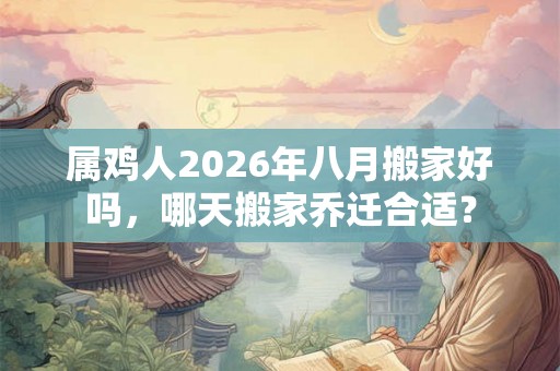 属鸡人2026年八月搬家好吗，哪天搬家乔迁合适？