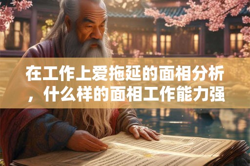 在工作上爱拖延的面相分析，什么样的面相工作能力强？