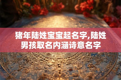 猪年陆姓宝宝起名字,陆姓男孩取名内涵诗意名字