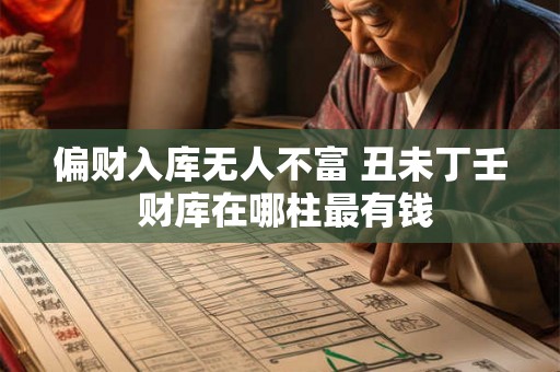 偏财入库无人不富 丑未丁壬 财库在哪柱最有钱