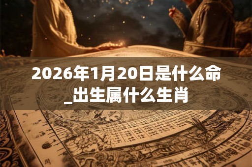 2026年1月20日是什么命_出生属什么生肖