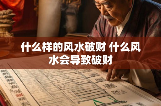 什么样的风水破财 什么风水会导致破财