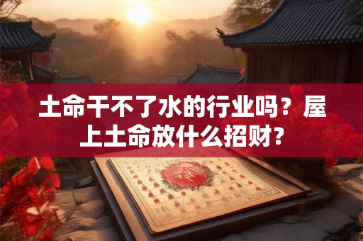 土命干不了水的行业吗？屋上土命放什么招财？