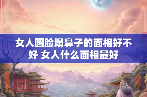 女人圆脸塌鼻子的面相好不好 女人什么面相最好 女人圆脸塌鼻子的面相好不好 女人什么面相最好