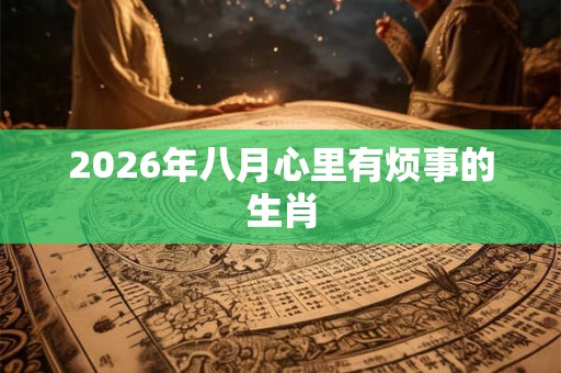 2026年八月心里有烦事的生肖