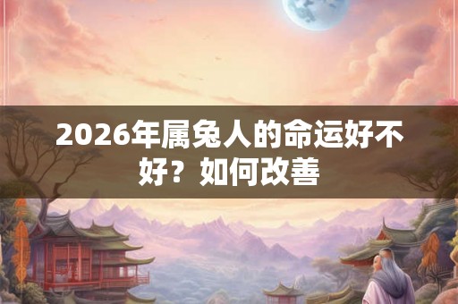 2026年属兔人的命运好不好？如何改善
