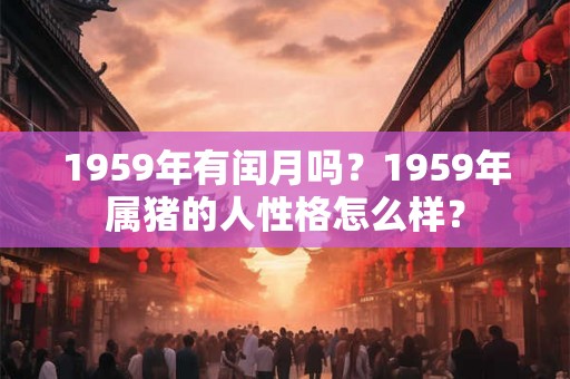 1959年有闰月吗？1959年属猪的人性格怎么样？