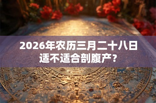 2026年农历三月二十八日适不适合剖腹产？