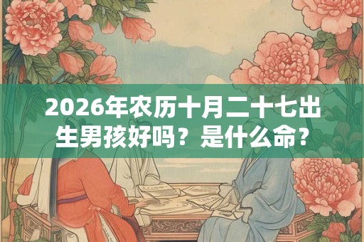 2026年农历十月二十七出生男孩好吗?是什么命? 2026年农历十月二十七出生男孩好吗?是什么命?