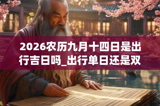 2026农历九月十四日是出行吉日吗_出行单日还是双日好