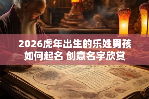 2026虎年出生的乐姓男孩如何起名 创意名字欣赏