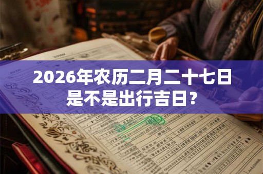 2026年农历二月二十七日是不是出行吉日？