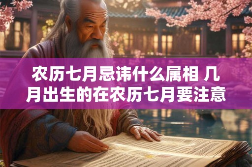 农历七月忌讳什么属相 几月出生的在农历七月要注意 农历七月忌讳什么属相 几月出生的在农历七月要注意