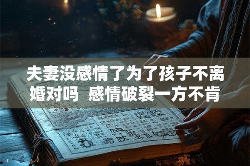 夫妻没感情了为了孩子不离婚对吗  感情破裂一方不肯离婚怎么办