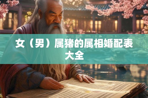 女（男）属猪的属相婚配表大全